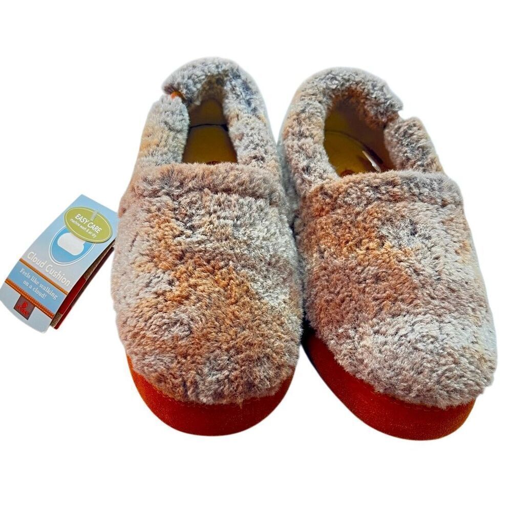 Acorn Women’s Slippers Size 5-6 Neutral Faux Cozy Fur Moccasin New W Tags